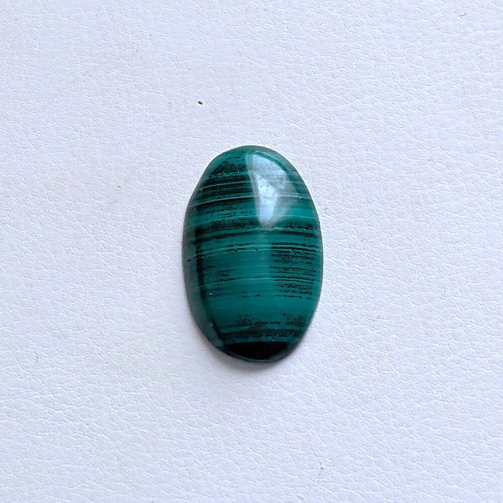 NEW Genuine Natural Green Malachite Oval Loose Cabochon Gem Gemstone 25mm x 16mm